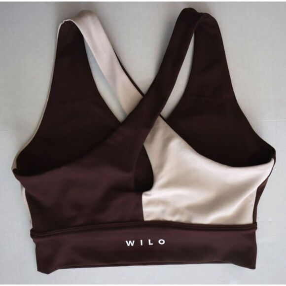 Wilo The Label WL-239 Women Sz S Chocolate Brown Flare Leg Leggings & Sports Bra - Picture 3 of 15